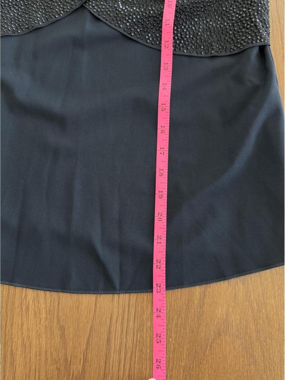 Emporio‎ Armani Navy Black Embellished Rhinestone Sleeveless Top Size IT 42/US 6 - Picture 6 of 8